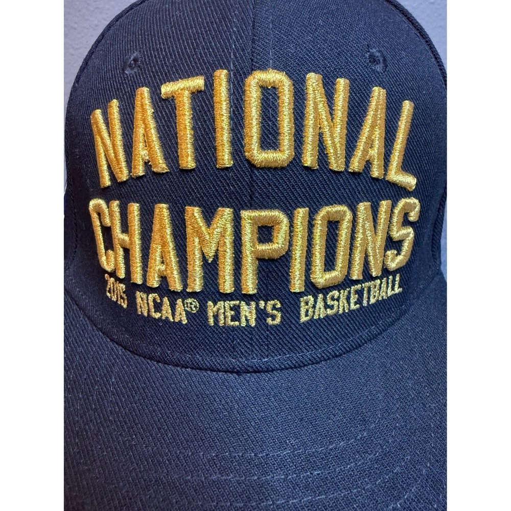 Nike Duke Blue Devils 2015 NCAA National Champions‎ Hat Black Gold Snapback Cap